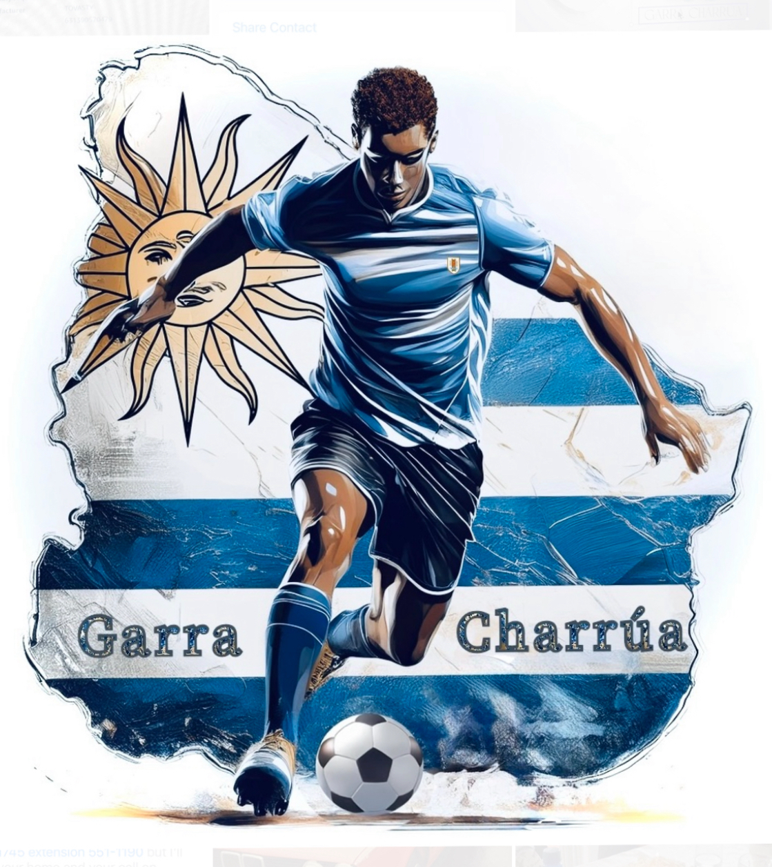 Garra Charrúa football artwork
